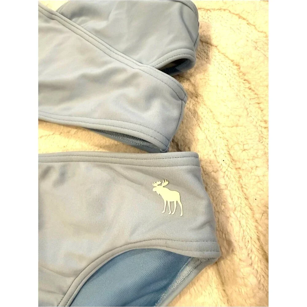 Abercrombie Kids Light Blue Bikini Swimsuit Set – Girls Size 9/10